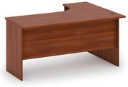 Rohový kancelársky písací stôl MIRELLI, 140x120 cm, ľavý, orech