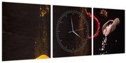 Obraz - Korenie v pohybe (s hodinami) (90x30 cm)