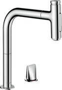 Hansgrohe M71, drezová batéria M7120-H200 s výsuvnou spŕškou, 2-otvorová inštalácia, sBOX, chrómová, HAN-73818000