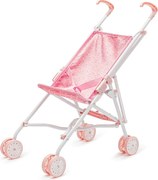 Baby Mix Detský skladací golfový kočík pre bábiky Tara ružová, 54 x 28 x 50 cm
