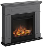 Tagu elektrický krb Larsen Solid Gray, 1500 W, LED