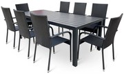 Záhradný jedálenský set Viking XL + 8x ratanová stolička Paris