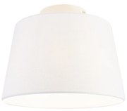 Moderné stropné svietidlo s bielym tienidlom 25 cm - Combi
