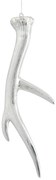Závesná strieborná ozdoba jelení roh - 7,5 * 3 * 21 cm
