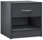 InternetovaZahrada Nočný stolík Kiel 41x39x28 cm - antracit