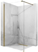 Rea AERO, sprchová zástena WALK IN 90 x 195 cm, číre sklo - zlatý profil, REA-K8442