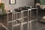 Sada 3 konferenčných stolíkov New Elements čierna 40cm