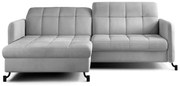 Rohová sedacia súprava Lima, Ľavá, sivá (Monolith 84)