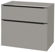 Mereo Mereo, Mailo, kúpeľňová skrinka 81 cm, čierne madlo, MER-CN571SB