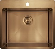 Deante Olfato, 1-komorový nerezový drez 550x505x200mm, bronzová, DEA-ZPO_C10B