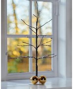 SIRIUS LED světelný stromeček, hnědý, zasněžený, 50 cm