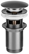 Laveo príslušenstvo, odtoková zátka typ ClickClack, grafitová, LAV-CKK_92R3