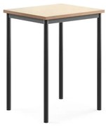 Stôl SONITUS, 700x600x900 mm, linoleum - béžová, antracit