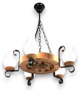 Brilagi - Luster na reťazi ROATA 5xE14/40W/230V buk