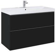 Elita Look, umývadlová skrinka 100x45x64 cm 2S PDW, čierna matná, ELT-168107