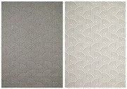 Šnúrkový obojstranný koberec Brussels 205725/10010 línie, strieborný