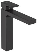 Vysoká umývadlová batéria Hansgrohe Vernis Shape s výpusťou čierny mat 71562670