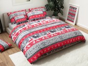 Flanelové obliečky SNOWY FOREST sivá Rozmer obliečky: 2 ks 70 x 90 cm | 200 x 220 cm