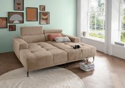 XXXLutz VEĽKÁ POHOVKA, textil, svetlohnedá P & B - Sedačky - 002310041634