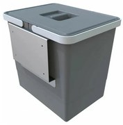 Vstavaný odpadkový kôš na dvierka 15 l, sivá