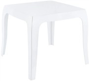 Stôl Queen - v43 x 50 x 50 cm - Biela