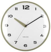 Nástenné hodiny Brisk Dome Karlsson KA6028GR, 40cm