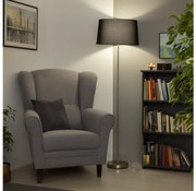 Brilagi - LED stojacia lampa CERIA 1xE27/40W/230V pr. 45 cm čierna/matný chróm