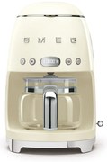 Krémovo-biely kávovar na filtrovanú kávu SMEG