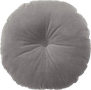 Okrúhly vankúš s gombíkom grafitový 40 cm