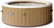 Nafukovacia vírivka pre 6 osôb s hydromasážou, béžová | INTEX