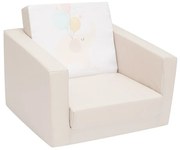 New Baby Detské rozkladacie kresielko Elephant, béžová