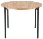 Stôl Morgan 120 Mdf/Oceľ – Dub Zlatá/Čierna