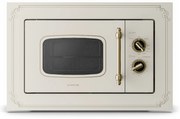 Klarstein Victoria 20, vstavaná mikrovlnná rúra, 20 l, 800 W, gril: 1000 W, slonová kosť
