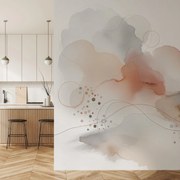 Fototapeta - Nežná béžová abstrakcia (147x102 cm)