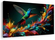 Obraz farebný kolibrík v lete