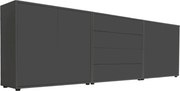 XXXLutz ŠIROKÁ KOMODA, antracitová, 237/73/33 cm MID.YOU - Komody - 001067002603