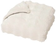 Krémová deka z mikroplyšu 180x220 cm Mounty – douceur d'intérieur