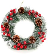 Vánoční věnec SANTA LILA 25 cm zelený