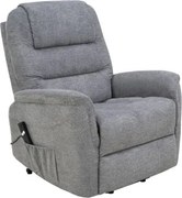 Kreslo s elektrickým polohovaním Baldini, šedá látka%