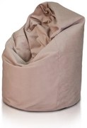 INTERMEDIC SK - Sedací vak Mega Sako z plyšu 135 cm | pastelový vak na leňošenie, 340 l Farba: A057 - Krémová tmavá