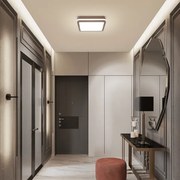 Brilagi-LED Vonkajšie svietidlo so senzorom BENE LED/24W/230V 26x26 cm hnedé IP54