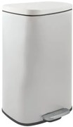 Spirella pedálový odpadkový kôš AKIRA matná biela oceľ soft-close 50 L 10.21572