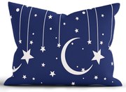 Bavlnená obliečka na vankúš Renforcé 70 x 90 cm - Nočná obloha