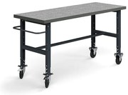 Mobilný dielenský stôl TRUST, 2000x760 mm, 200 kg, vinylový povrch