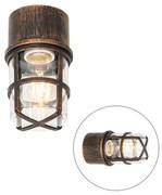 Stropné a nástenné svietidlo starožitné zlato IP54 - Kiki