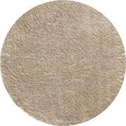 DY Béžový okrúhly shaggy koberec Camel Rozmer: 80 cm