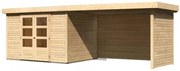 Drevený záhradný domček ASKOLA 5 s prístavkom 280 Lanitplast