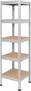 Regál 183x40x40 cm pozinkovaný 5-policový, nosnosť 1000 kg, RIVET
