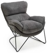 Kreslo Volker, sivá