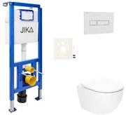 Závesný wc set SAT Fusion do ľahkých stien / predstenové vírové splachovanie SIKOJSTORFU1